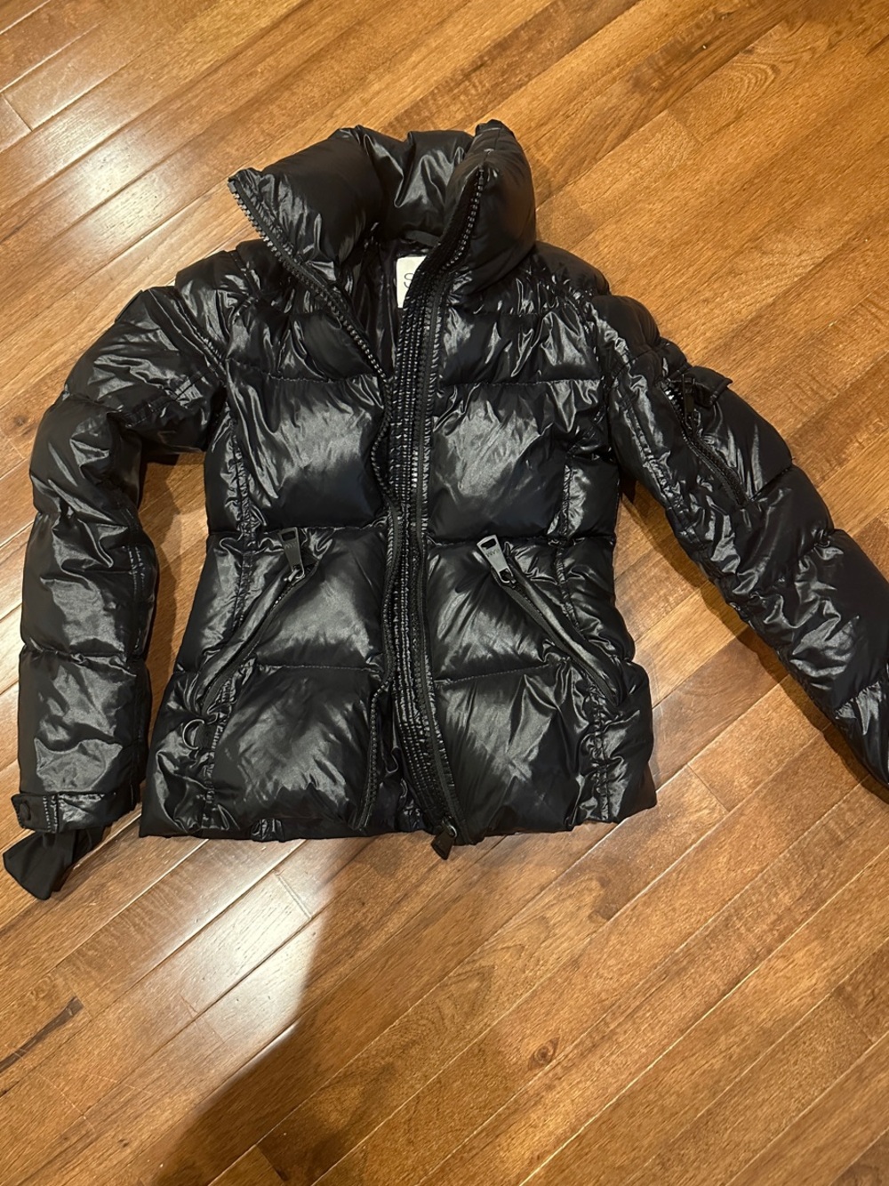 SAM. Freestyle Women's Black Quilted Puffer Jacket size small